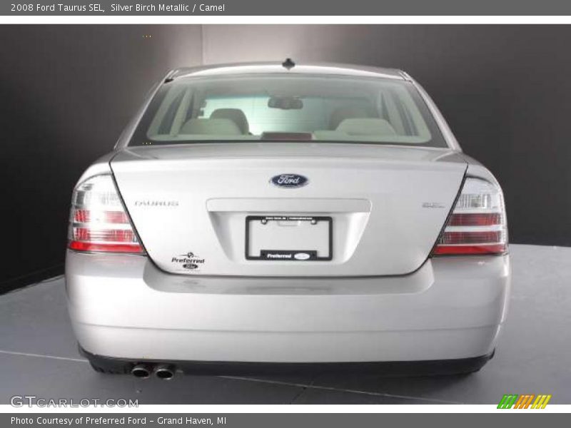 Silver Birch Metallic / Camel 2008 Ford Taurus SEL