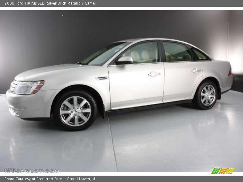 Silver Birch Metallic / Camel 2008 Ford Taurus SEL
