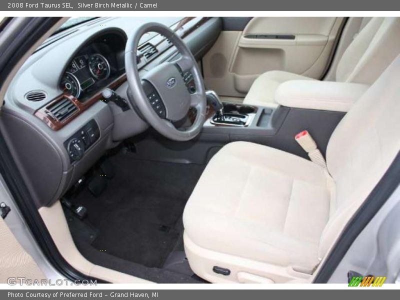 Silver Birch Metallic / Camel 2008 Ford Taurus SEL