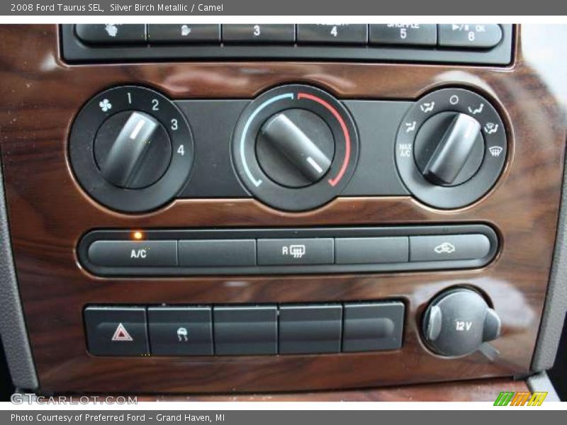 Silver Birch Metallic / Camel 2008 Ford Taurus SEL