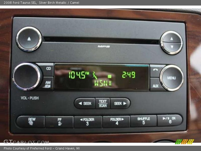 Silver Birch Metallic / Camel 2008 Ford Taurus SEL