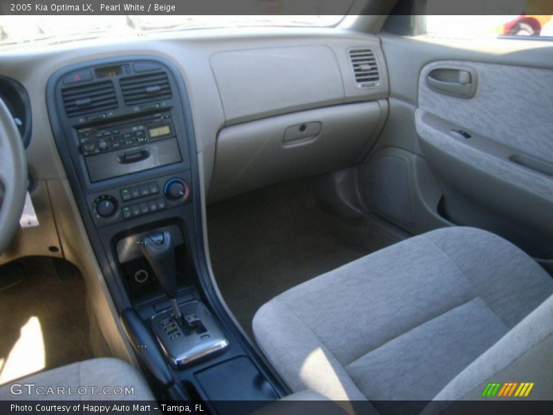 Pearl White / Beige 2005 Kia Optima LX