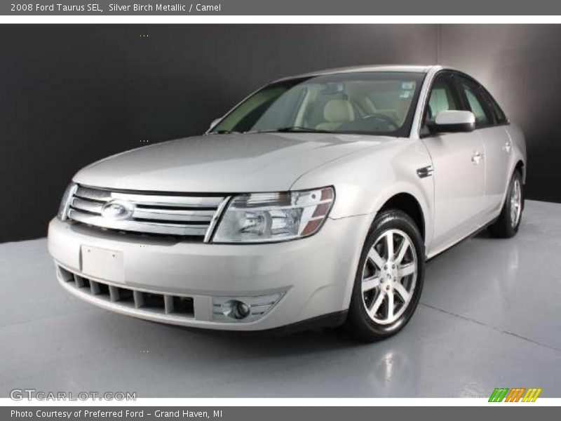 Silver Birch Metallic / Camel 2008 Ford Taurus SEL
