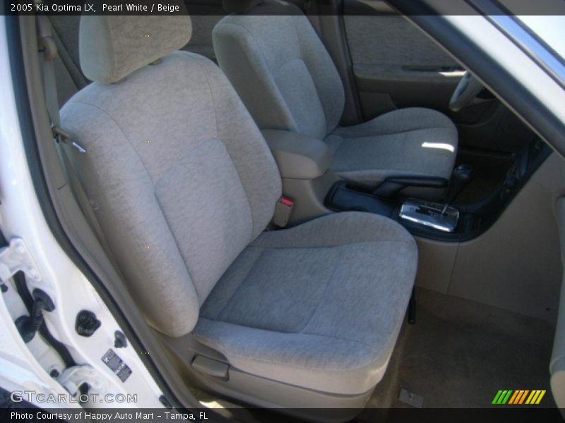 Pearl White / Beige 2005 Kia Optima LX