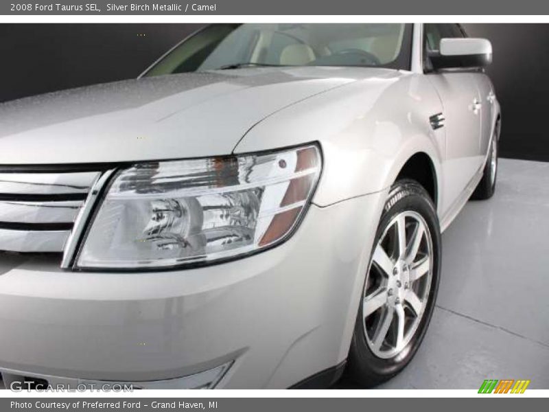 Silver Birch Metallic / Camel 2008 Ford Taurus SEL