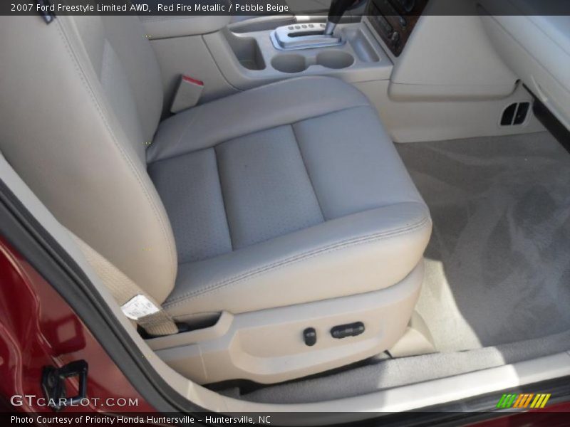 Red Fire Metallic / Pebble Beige 2007 Ford Freestyle Limited AWD