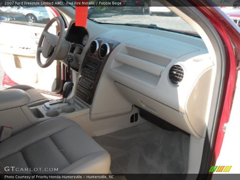 Red Fire Metallic / Pebble Beige 2007 Ford Freestyle Limited AWD