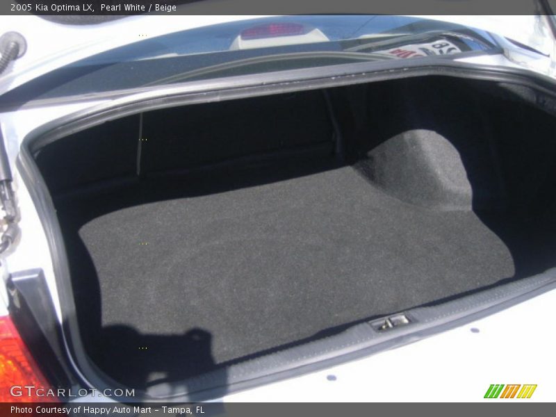 Pearl White / Beige 2005 Kia Optima LX