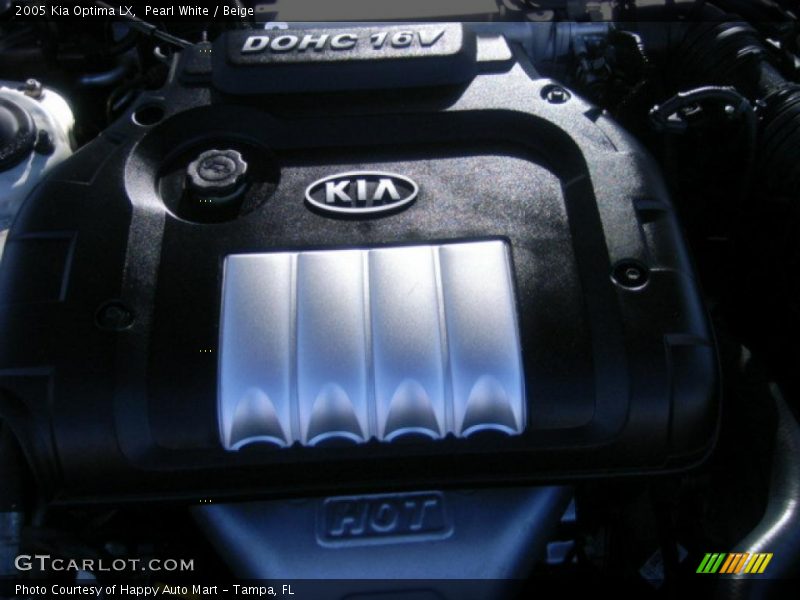 Pearl White / Beige 2005 Kia Optima LX