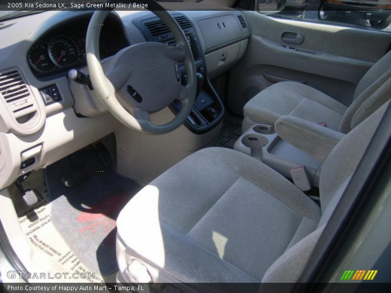 Sage Green Metallic / Beige 2005 Kia Sedona LX