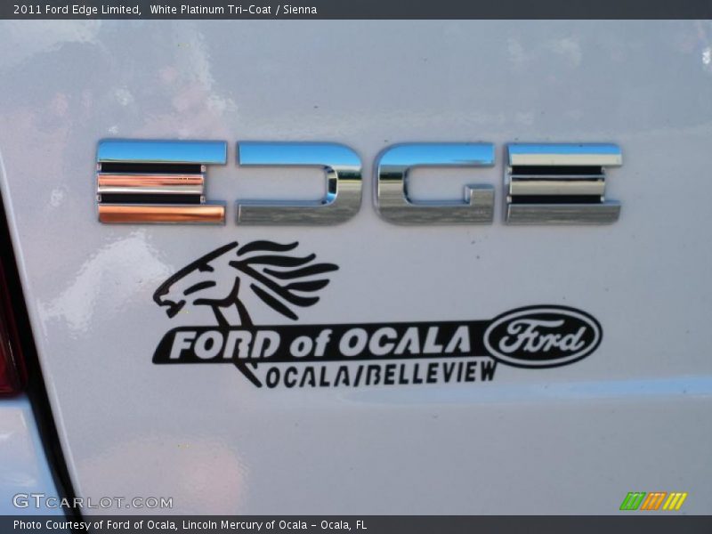 White Platinum Tri-Coat / Sienna 2011 Ford Edge Limited