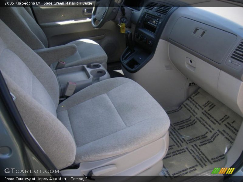 Sage Green Metallic / Beige 2005 Kia Sedona LX