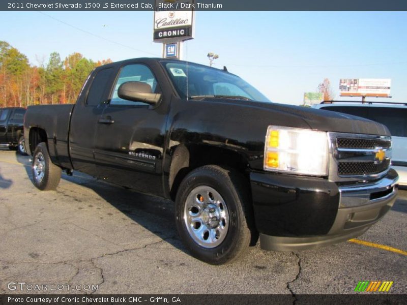 Black / Dark Titanium 2011 Chevrolet Silverado 1500 LS Extended Cab