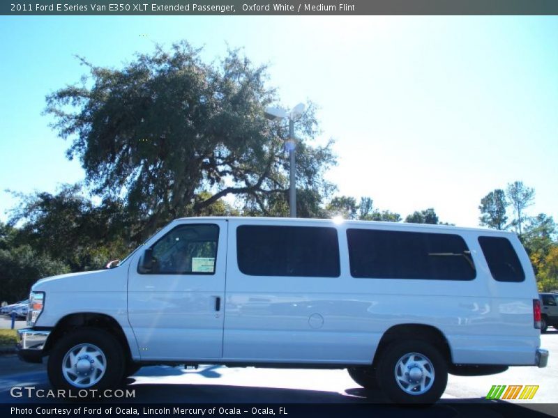 Oxford White / Medium Flint 2011 Ford E Series Van E350 XLT Extended Passenger
