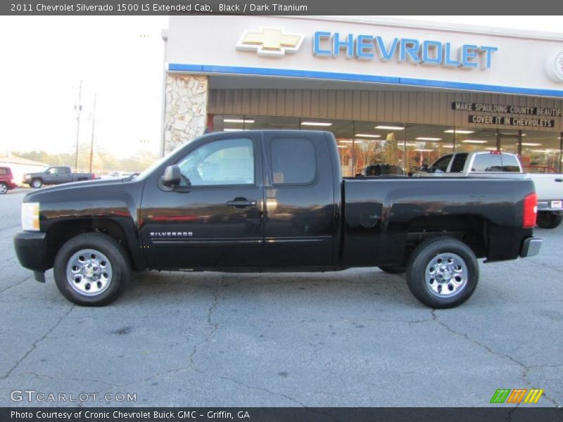 Black / Dark Titanium 2011 Chevrolet Silverado 1500 LS Extended Cab