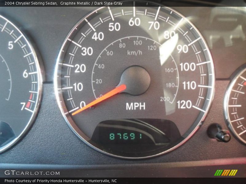 Graphite Metallic / Dark Slate Gray 2004 Chrysler Sebring Sedan