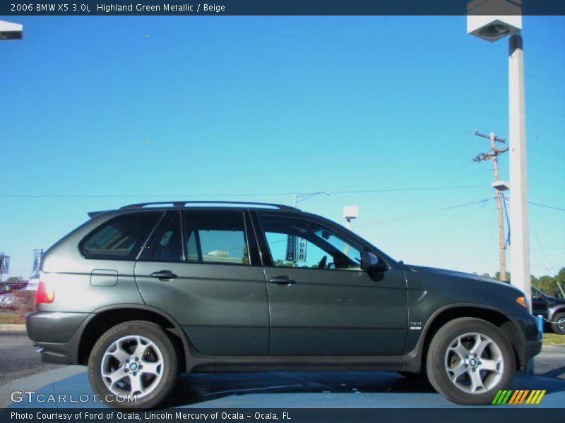 Highland Green Metallic / Beige 2006 BMW X5 3.0i