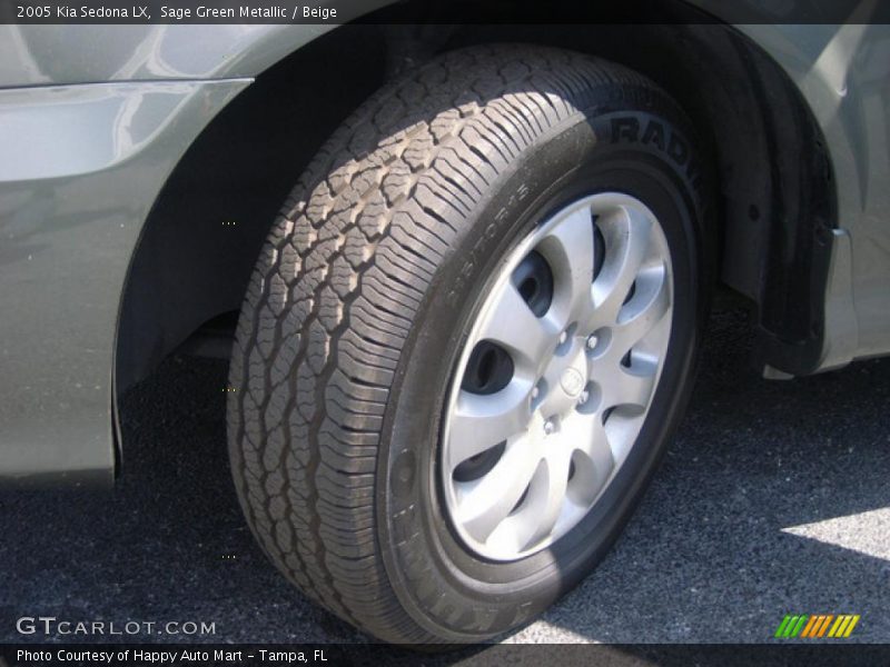 Sage Green Metallic / Beige 2005 Kia Sedona LX
