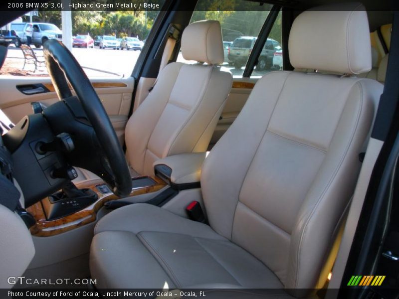 Highland Green Metallic / Beige 2006 BMW X5 3.0i
