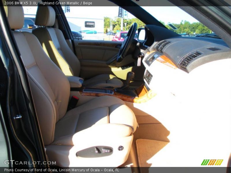 Highland Green Metallic / Beige 2006 BMW X5 3.0i