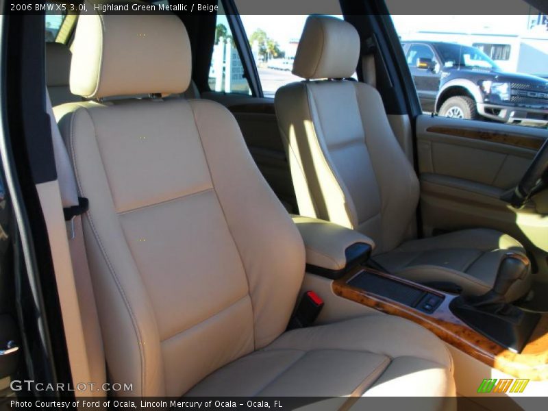 Highland Green Metallic / Beige 2006 BMW X5 3.0i