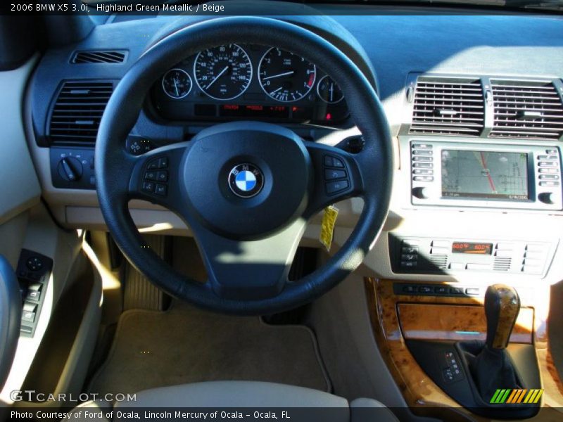 Highland Green Metallic / Beige 2006 BMW X5 3.0i
