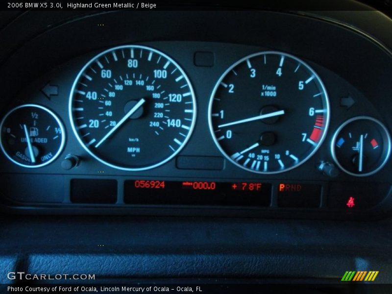 Highland Green Metallic / Beige 2006 BMW X5 3.0i