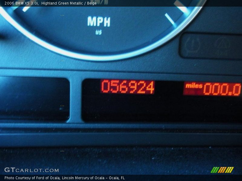 Highland Green Metallic / Beige 2006 BMW X5 3.0i