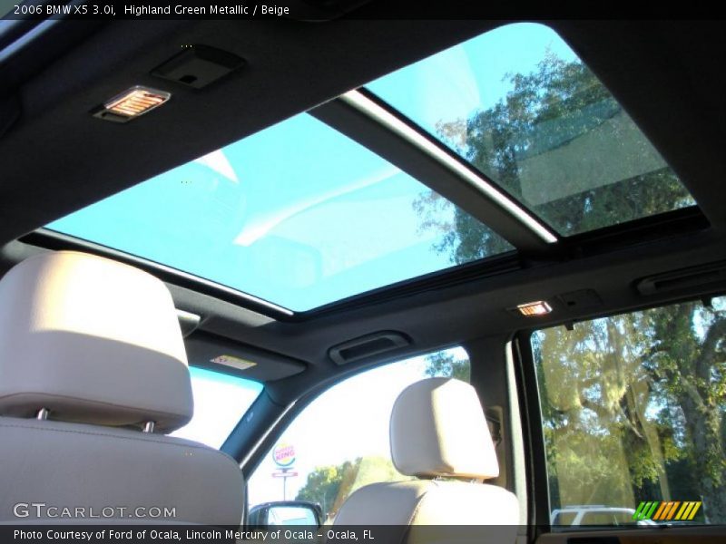 Highland Green Metallic / Beige 2006 BMW X5 3.0i
