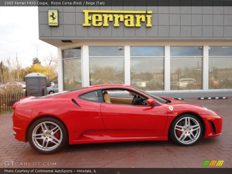 Rosso Corsa (Red) / Beige (Tan) 2005 Ferrari F430 Coupe