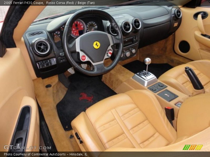 Beige (Tan) Interior - 2005 F430 Coupe 