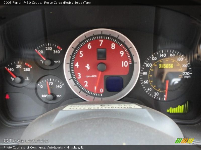  2005 F430 Coupe Coupe Gauges