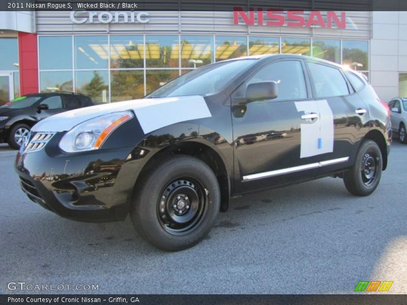 Wicked Black / Black 2011 Nissan Rogue S