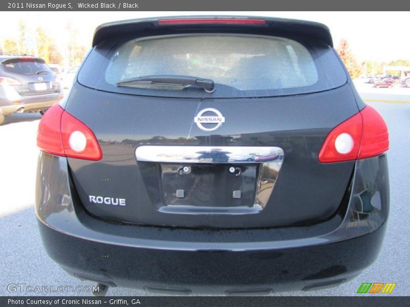 Wicked Black / Black 2011 Nissan Rogue S
