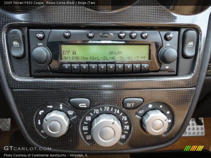 Controls of 2005 F430 Coupe