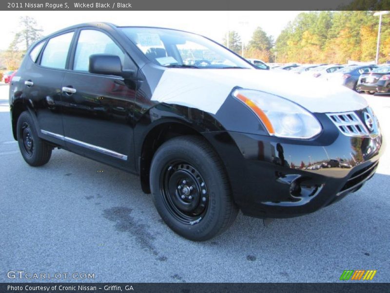 Wicked Black / Black 2011 Nissan Rogue S