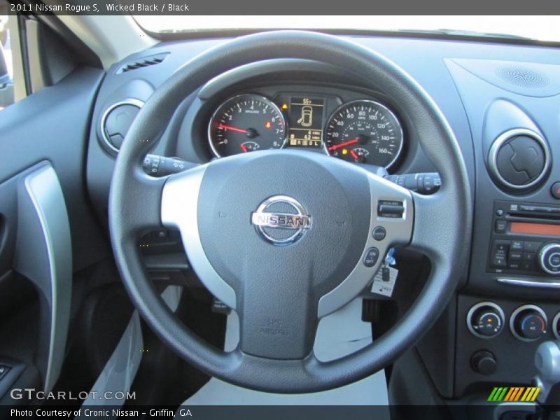 Wicked Black / Black 2011 Nissan Rogue S