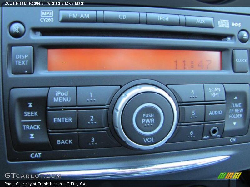 Wicked Black / Black 2011 Nissan Rogue S