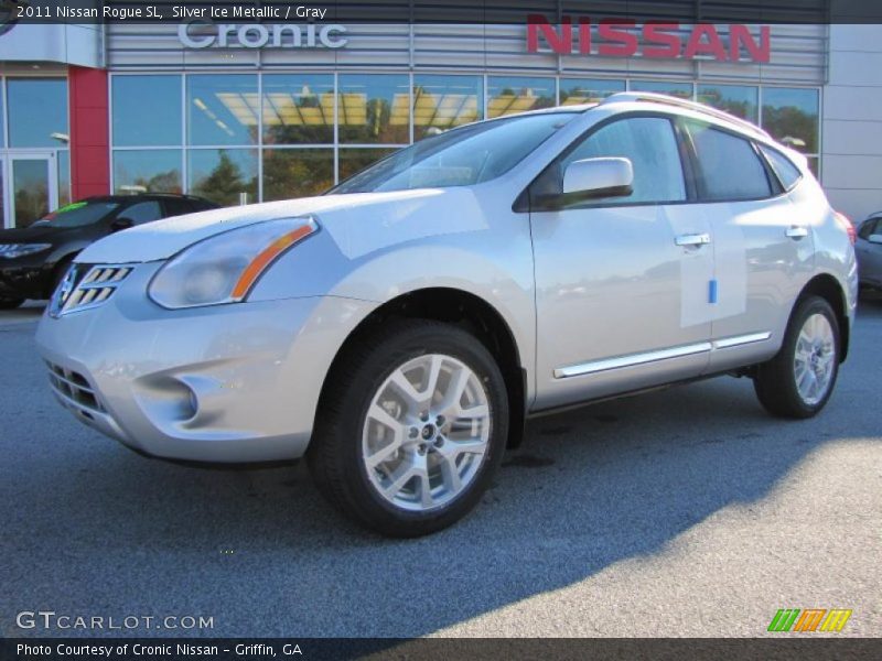 Silver Ice Metallic / Gray 2011 Nissan Rogue SL