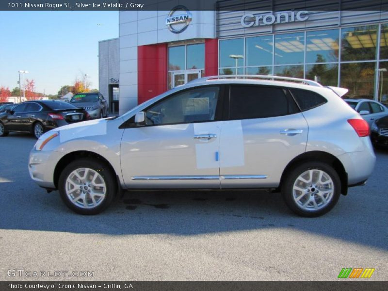 Silver Ice Metallic / Gray 2011 Nissan Rogue SL