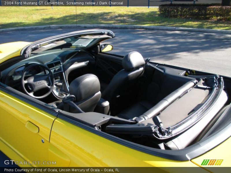 Screaming Yellow / Dark Charcoal 2004 Ford Mustang GT Convertible