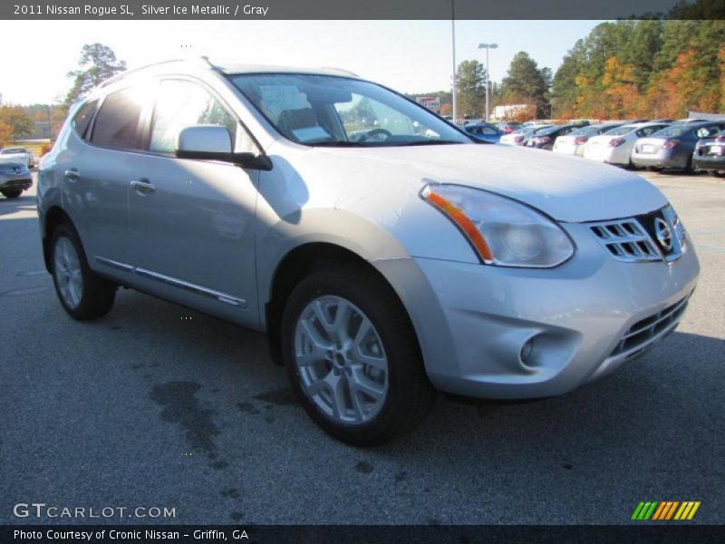 Silver Ice Metallic / Gray 2011 Nissan Rogue SL