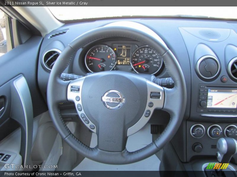 Silver Ice Metallic / Gray 2011 Nissan Rogue SL