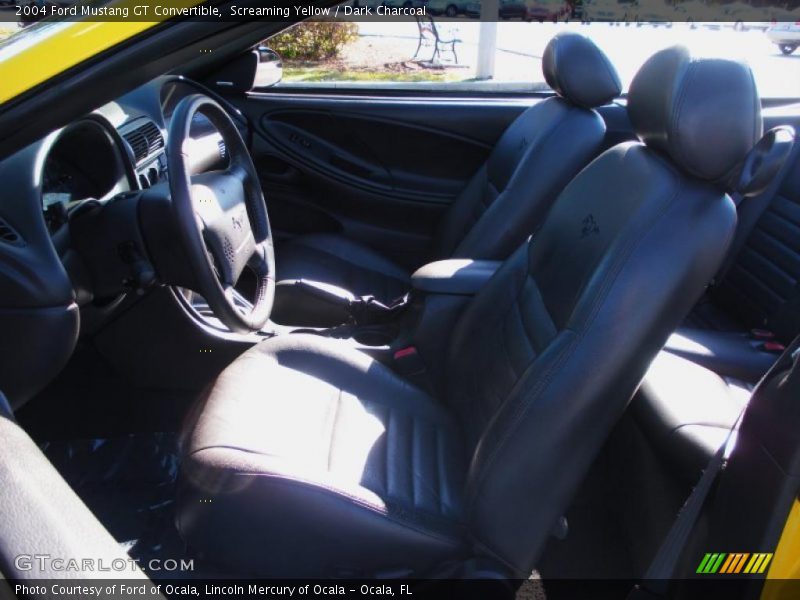 Screaming Yellow / Dark Charcoal 2004 Ford Mustang GT Convertible