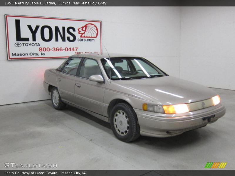 Pumice Pearl Metallic / Grey 1995 Mercury Sable LS Sedan