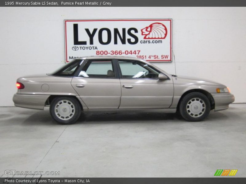 Pumice Pearl Metallic / Grey 1995 Mercury Sable LS Sedan