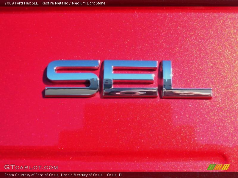 Redfire Metallic / Medium Light Stone 2009 Ford Flex SEL