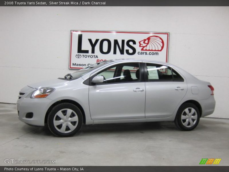 Silver Streak Mica / Dark Charcoal 2008 Toyota Yaris Sedan