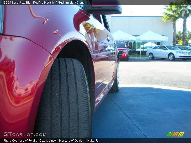 Redfire Metallic / Medium Light Stone 2009 Ford Flex SEL