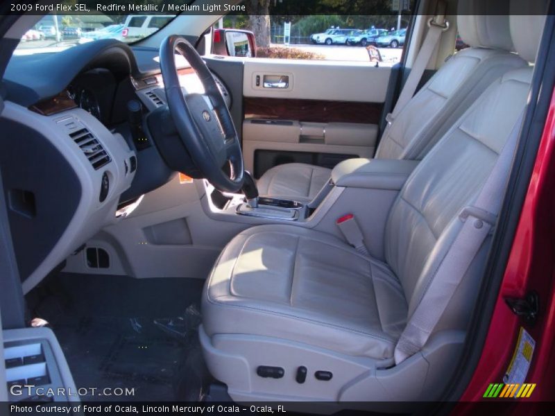 Redfire Metallic / Medium Light Stone 2009 Ford Flex SEL